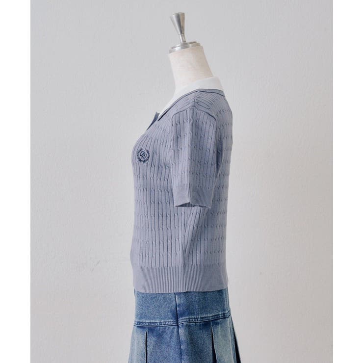 2枚衿ケーブルポロ | NICE CLAUP / OLIVE des OLIVE　OUTLET | 詳細画像39 