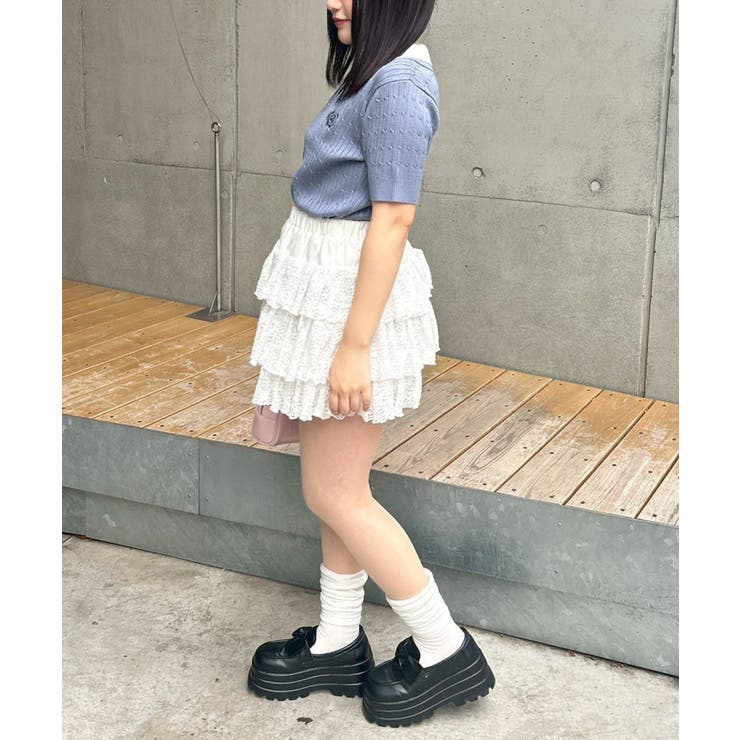 2枚衿ケーブルポロ | NICE CLAUP / OLIVE des OLIVE　OUTLET | 詳細画像13 