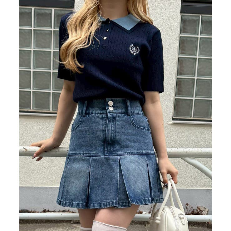 2枚衿ケーブルポロ | NICE CLAUP / OLIVE des OLIVE　OUTLET | 詳細画像17 