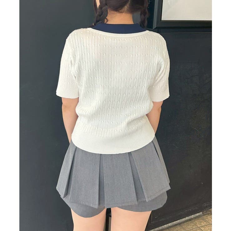 2枚衿ケーブルポロ | NICE CLAUP / OLIVE des OLIVE　OUTLET | 詳細画像26 