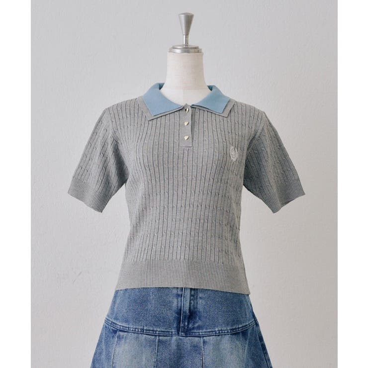 2枚衿ケーブルポロ | NICE CLAUP / OLIVE des OLIVE　OUTLET | 詳細画像37 