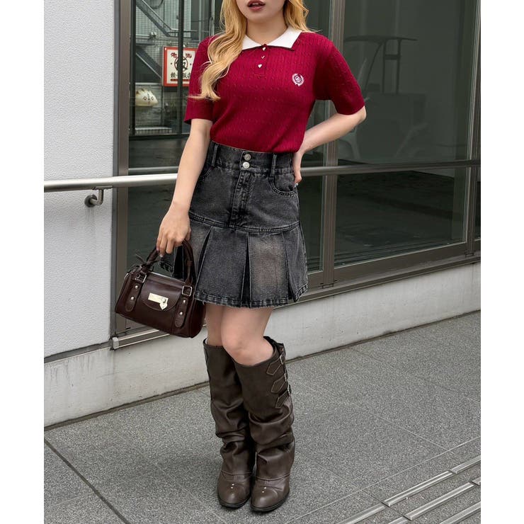 2枚衿ケーブルポロ | NICE CLAUP / OLIVE des OLIVE　OUTLET | 詳細画像5 