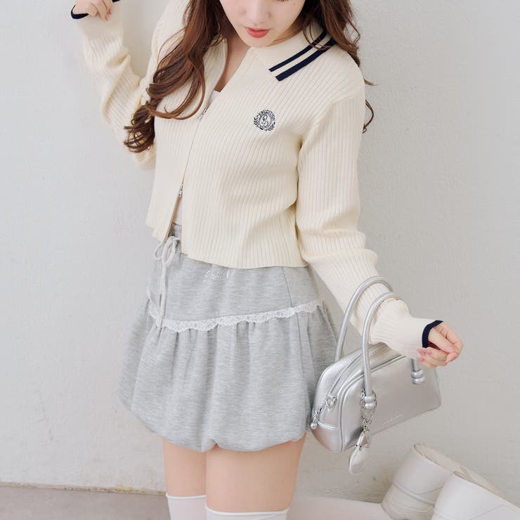 ダブルジップカーディガン | NICE CLAUP / OLIVE des OLIVE　OUTLET | 詳細画像9 