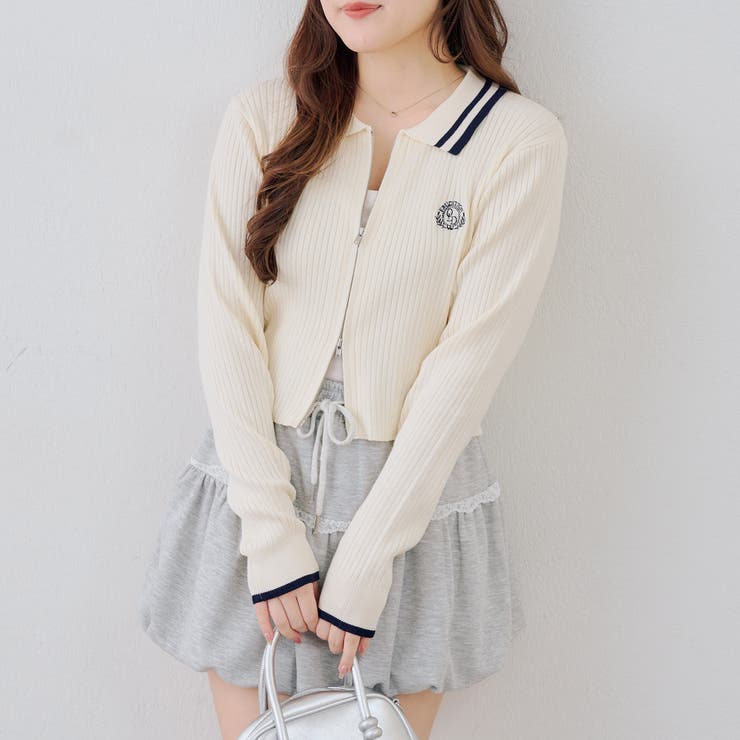 ダブルジップカーディガン | NICE CLAUP / OLIVE des OLIVE　OUTLET | 詳細画像11 