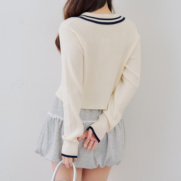 ダブルジップカーディガン | NICE CLAUP / OLIVE des OLIVE　OUTLET | 詳細画像13 