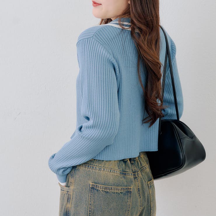 ダブルジップカーディガン | NICE CLAUP / OLIVE des OLIVE　OUTLET | 詳細画像21 