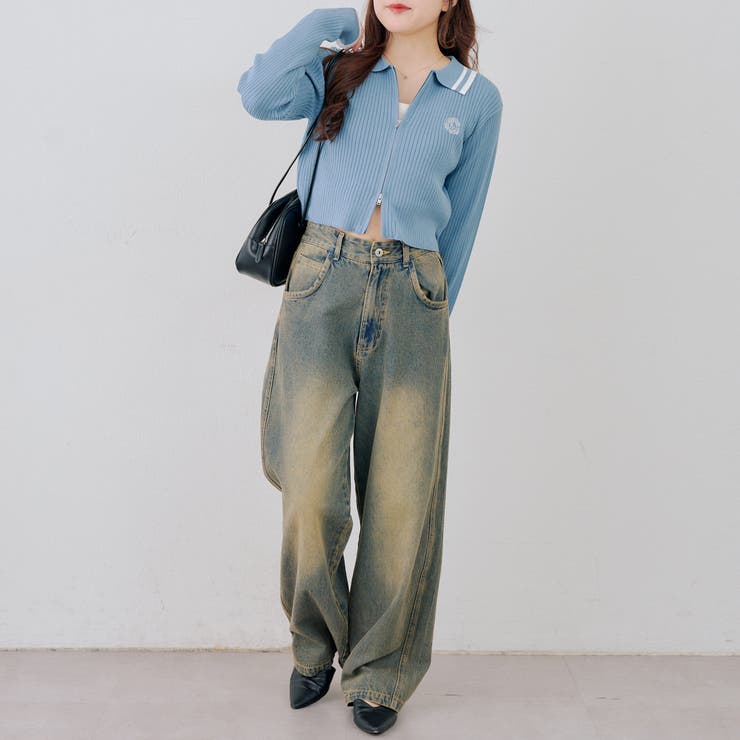 ダブルジップカーディガン | NICE CLAUP / OLIVE des OLIVE　OUTLET | 詳細画像24 