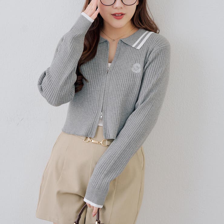 ダブルジップカーディガン | NICE CLAUP / OLIVE des OLIVE　OUTLET | 詳細画像28 