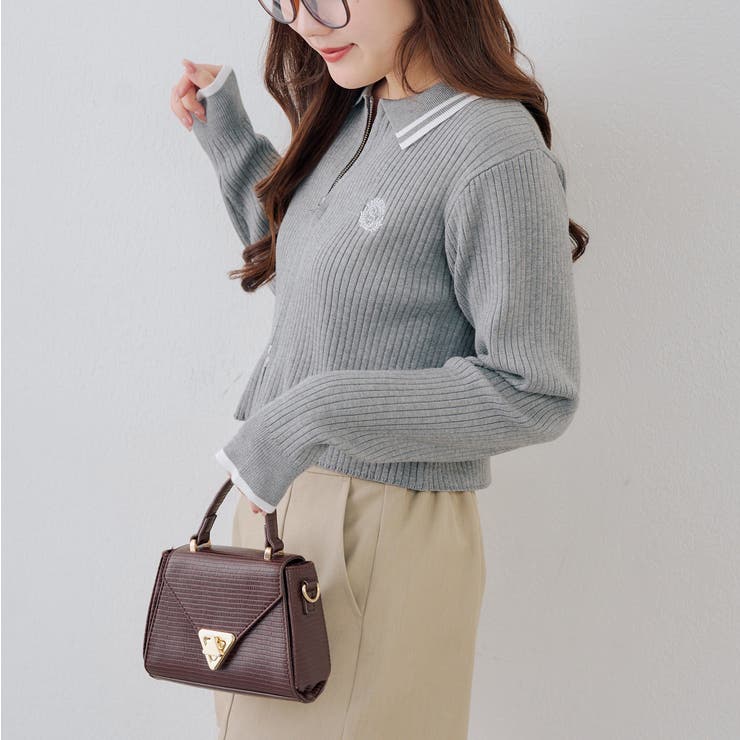 ダブルジップカーディガン | NICE CLAUP / OLIVE des OLIVE　OUTLET | 詳細画像29 