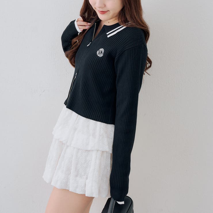 ダブルジップカーディガン | NICE CLAUP / OLIVE des OLIVE　OUTLET | 詳細画像38 