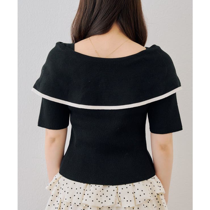 配色オフショルリボンプルオーバー | NICE CLAUP / OLIVE des OLIVE　OUTLET | 詳細画像22 