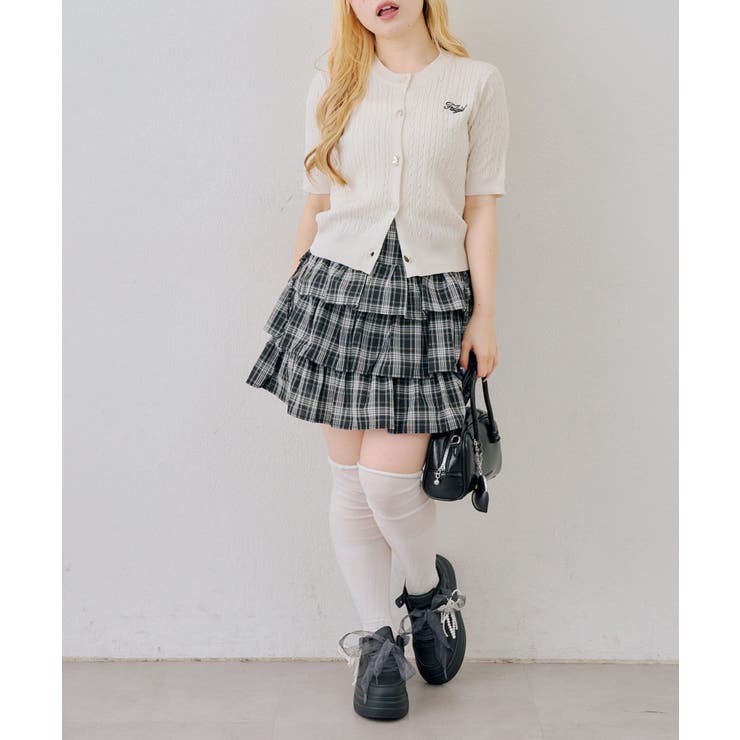 アソート釦ケーブルカーディガン | NICE CLAUP / OLIVE des OLIVE　OUTLET | 詳細画像12 