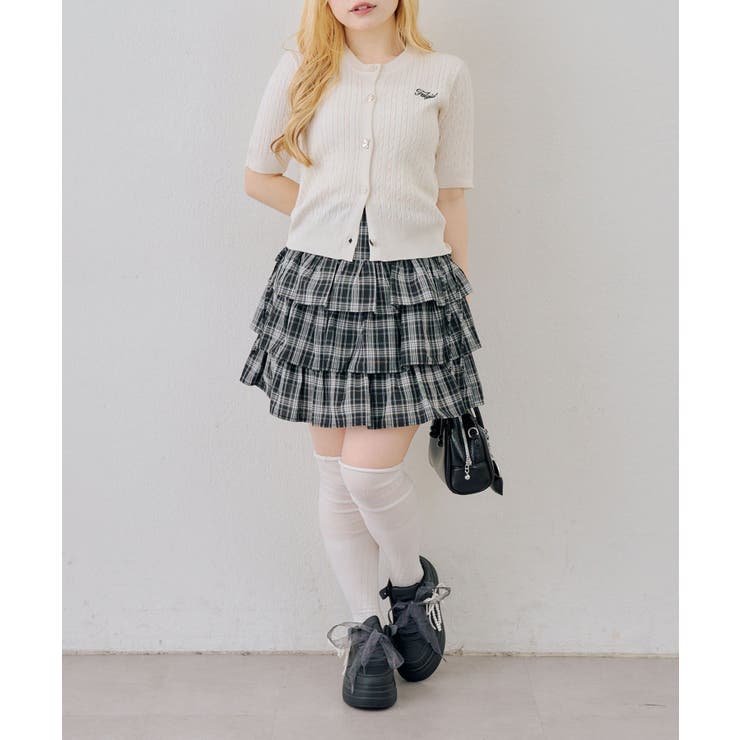 アソート釦ケーブルカーディガン | NICE CLAUP / OLIVE des OLIVE　OUTLET | 詳細画像13 