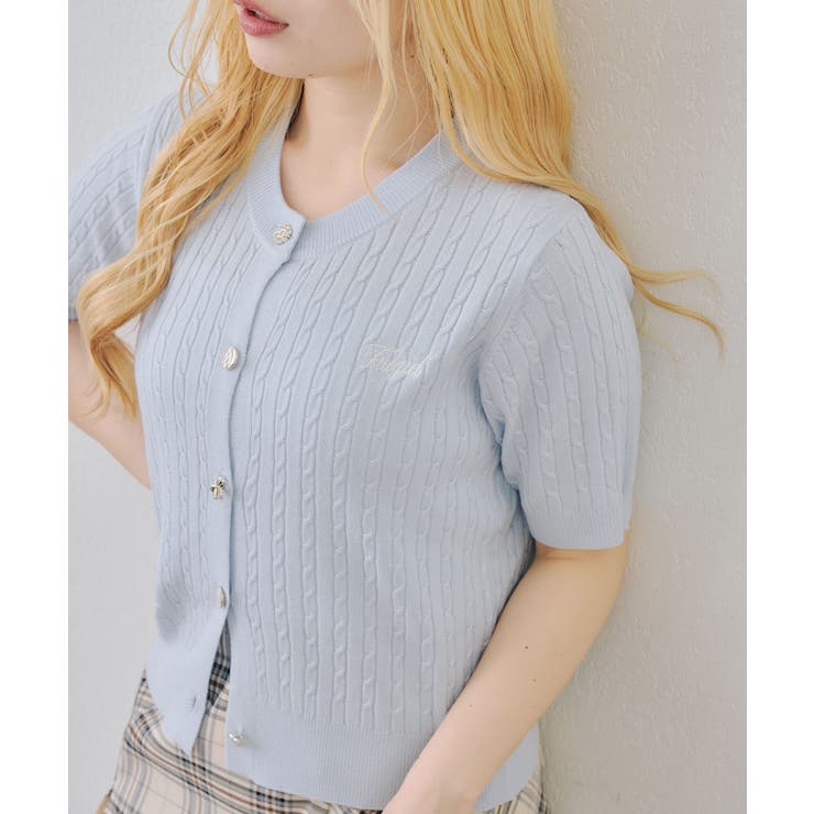 アソート釦ケーブルカーディガン | NICE CLAUP / OLIVE des OLIVE　OUTLET | 詳細画像14 