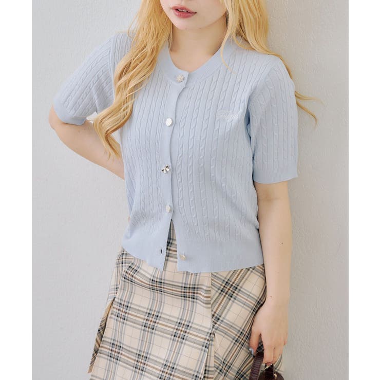 アソート釦ケーブルカーディガン | NICE CLAUP / OLIVE des OLIVE　OUTLET | 詳細画像15 