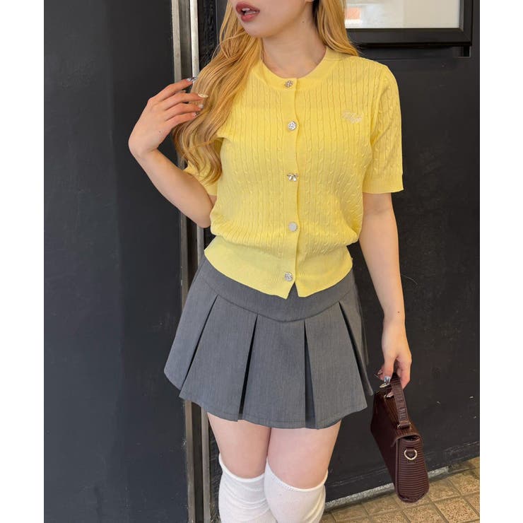 アソート釦ケーブルカーディガン | NICE CLAUP / OLIVE des OLIVE　OUTLET | 詳細画像21 