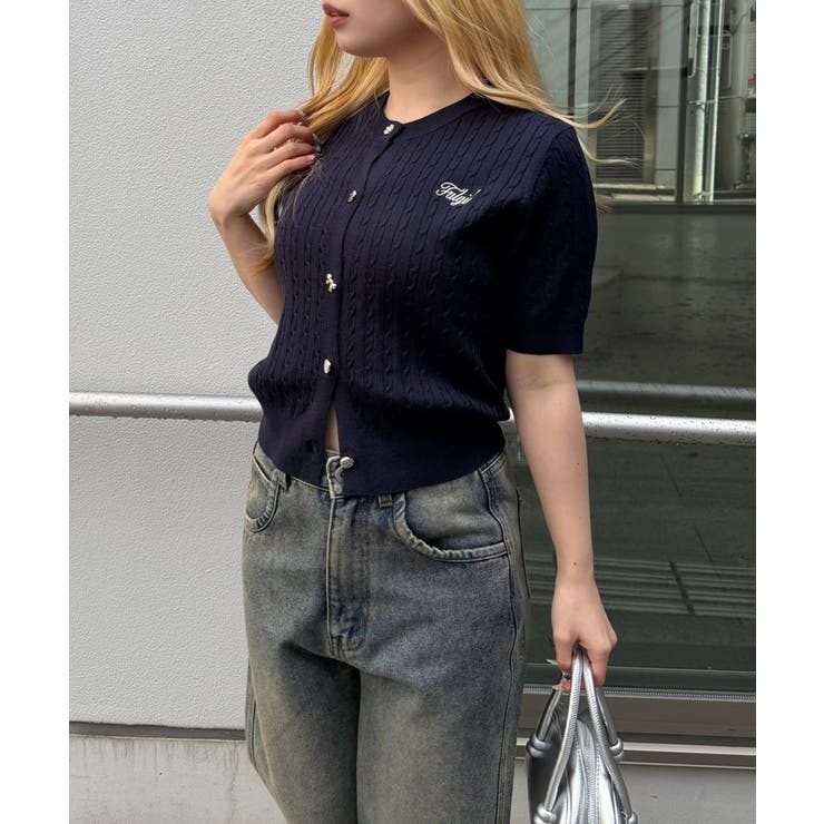 アソート釦ケーブルカーディガン | NICE CLAUP / OLIVE des OLIVE　OUTLET | 詳細画像30 