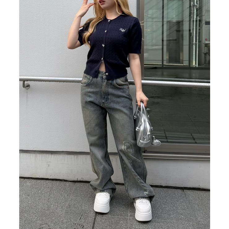 アソート釦ケーブルカーディガン | NICE CLAUP / OLIVE des OLIVE　OUTLET | 詳細画像32 