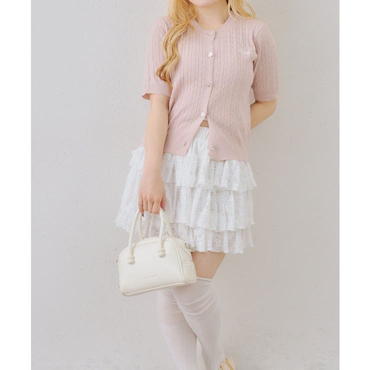 アソート釦ケーブルカーディガン | NICE CLAUP / OLIVE des OLIVE　OUTLET | 詳細画像4 