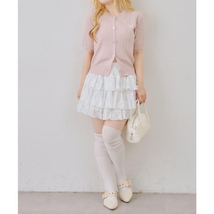 アソート釦ケーブルカーディガン | NICE CLAUP / OLIVE des OLIVE　OUTLET | 詳細画像5 