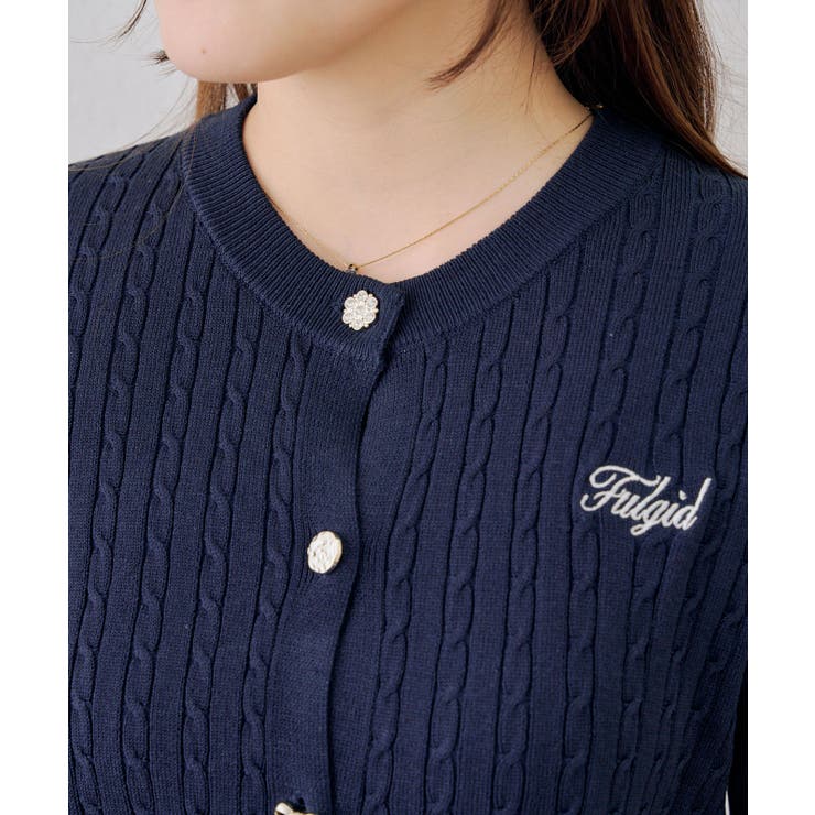 アソート釦ケーブルカーディガン | NICE CLAUP / OLIVE des OLIVE　OUTLET | 詳細画像44 