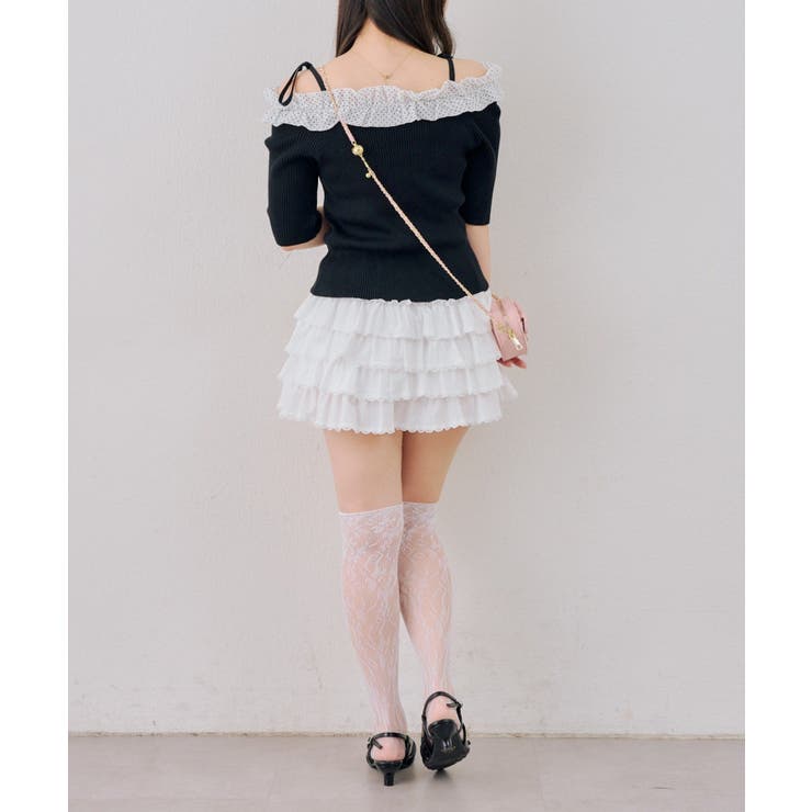 オフショルフリルニットプルオーバー | NICE CLAUP / OLIVE des OLIVE　OUTLET | 詳細画像11 