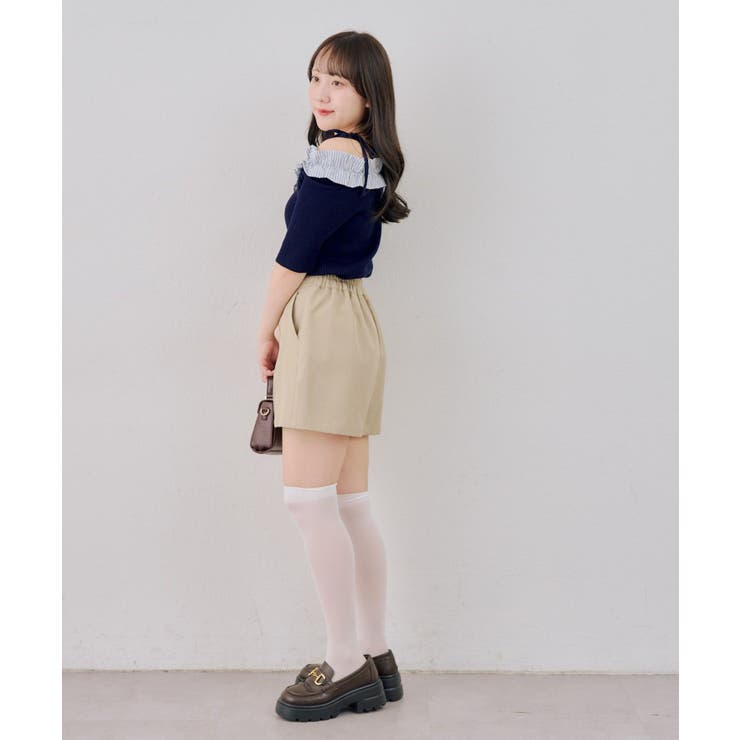 オフショルフリルニットプルオーバー | NICE CLAUP / OLIVE des OLIVE　OUTLET | 詳細画像19 