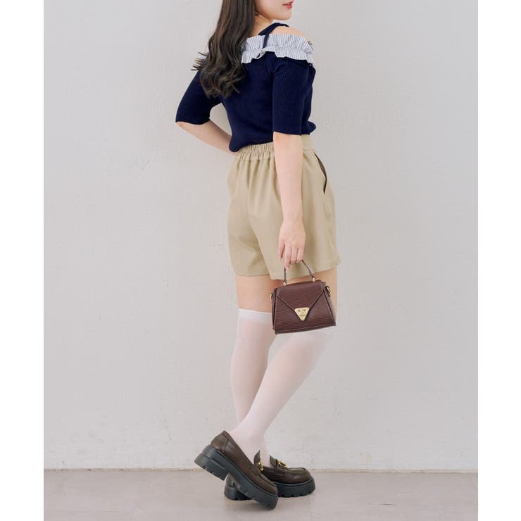 オフショルフリルニットプルオーバー | NICE CLAUP / OLIVE des OLIVE　OUTLET | 詳細画像21 