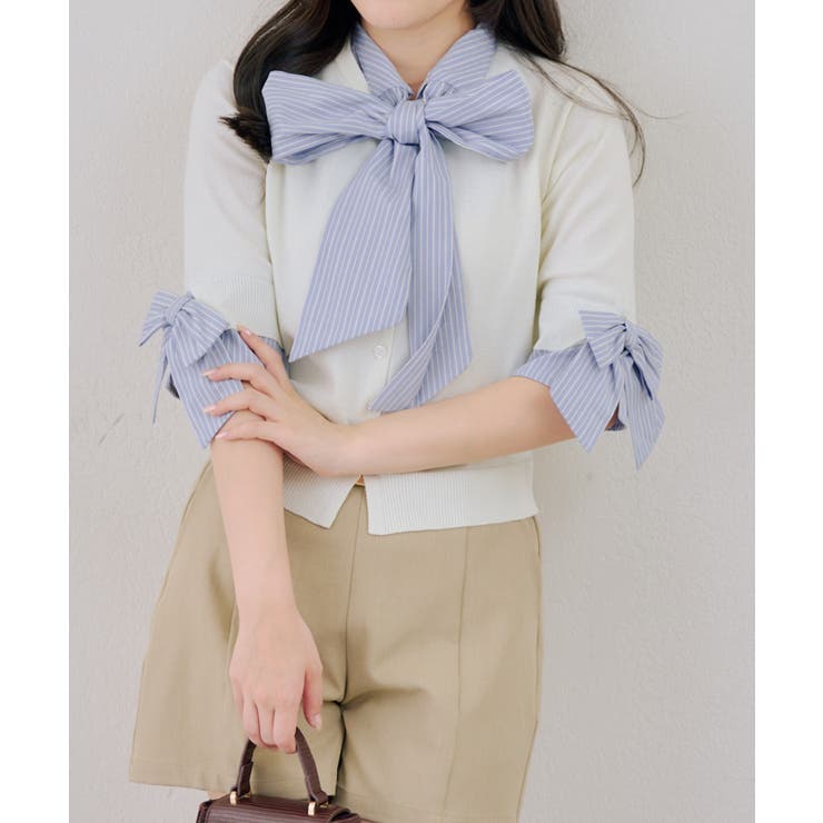 ドッキングボウタイプルオーバー | NICE CLAUP / OLIVE des OLIVE　OUTLET | 詳細画像2 