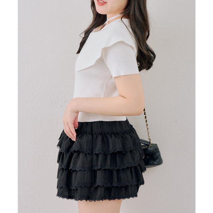 ダブルジップビッグ衿カーディガン | NICE CLAUP / OLIVE des OLIVE　OUTLET | 詳細画像6 