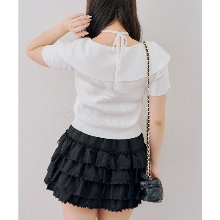 ダブルジップビッグ衿カーディガン | NICE CLAUP / OLIVE des OLIVE　OUTLET | 詳細画像7 