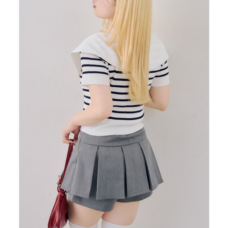 ダブルジップビッグ衿カーディガン | NICE CLAUP / OLIVE des OLIVE　OUTLET | 詳細画像3 