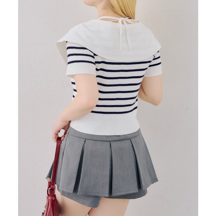 ダブルジップビッグ衿カーディガン | NICE CLAUP / OLIVE des OLIVE　OUTLET | 詳細画像4 