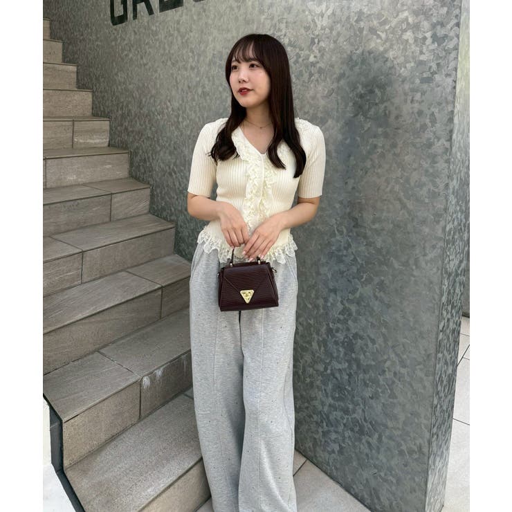 レース付カーディガン | NICE CLAUP / OLIVE des OLIVE　OUTLET | 詳細画像9 
