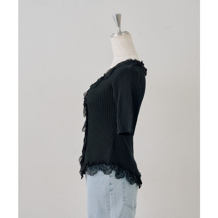 レース付カーディガン | NICE CLAUP / OLIVE des OLIVE　OUTLET | 詳細画像15 