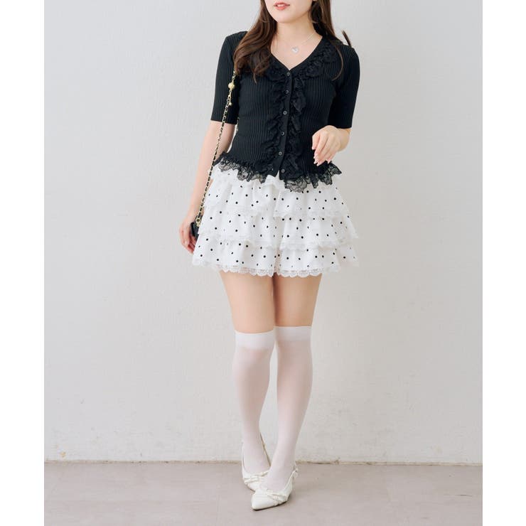 レース付カーディガン | NICE CLAUP / OLIVE des OLIVE　OUTLET | 詳細画像18 