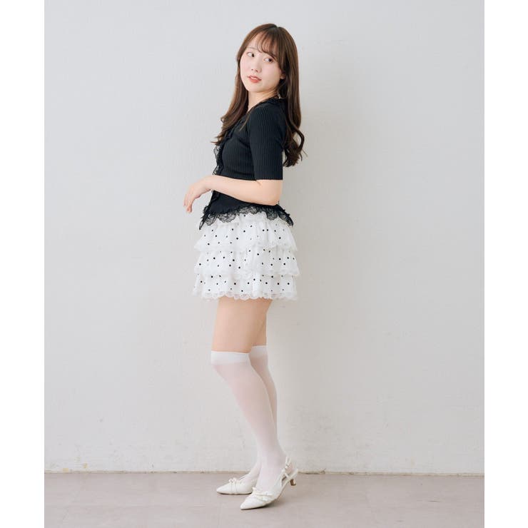 レース付カーディガン | NICE CLAUP / OLIVE des OLIVE　OUTLET | 詳細画像19 