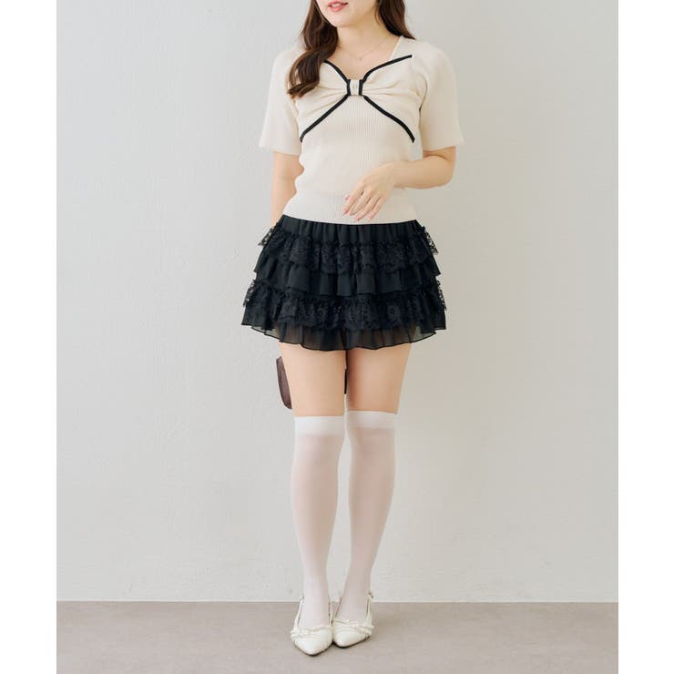 配色リボンプルオーバー | NICE CLAUP / OLIVE des OLIVE　OUTLET | 詳細画像6 