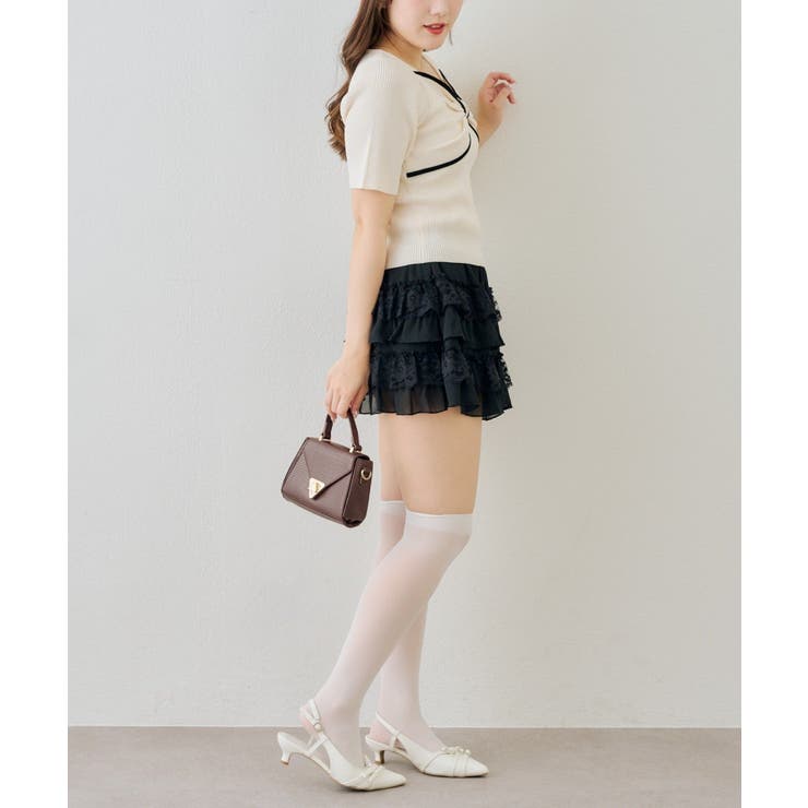 配色リボンプルオーバー | NICE CLAUP / OLIVE des OLIVE　OUTLET | 詳細画像8 