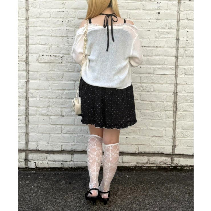 シアーリブレース付Vカーディガン | NICE CLAUP / OLIVE des OLIVE　OUTLET | 詳細画像5 