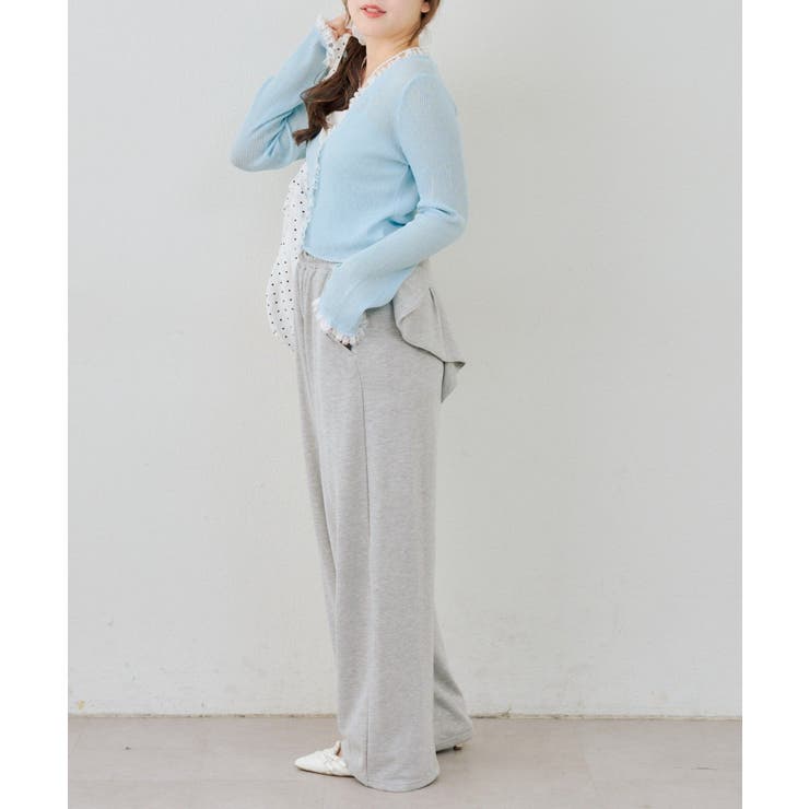 シアーリブレース付Vカーディガン | NICE CLAUP / OLIVE des OLIVE　OUTLET | 詳細画像10 
