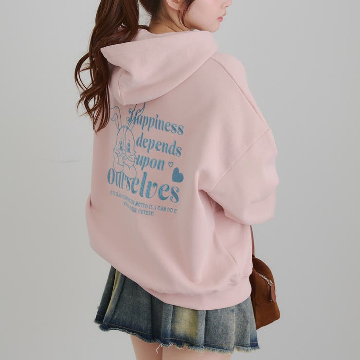 うさぎジップアップパーカー | RMAF　NICE CLAUP / OLIVE des OLIVE | 詳細画像1 