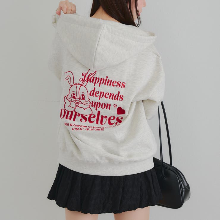 うさぎジップアップパーカー | RMAF　NICE CLAUP / OLIVE des OLIVE | 詳細画像14 