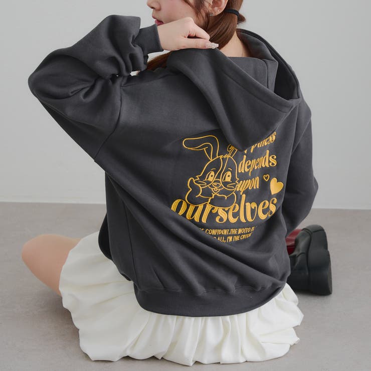 うさぎジップアップパーカー | RMAF　NICE CLAUP / OLIVE des OLIVE | 詳細画像19 