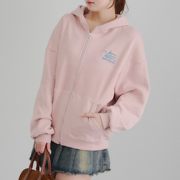 うさぎジップアップパーカー | RMAF　NICE CLAUP / OLIVE des OLIVE | 詳細画像2 