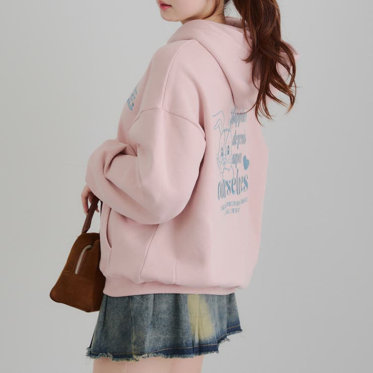 うさぎジップアップパーカー | RMAF　NICE CLAUP / OLIVE des OLIVE | 詳細画像4 