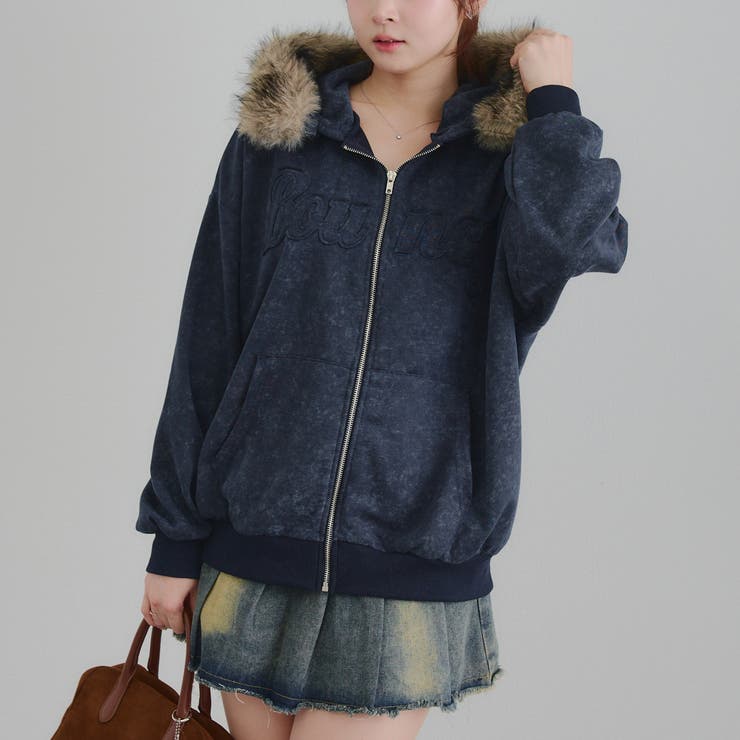 フードファー取外しジップパーカー | RMAF　NICE CLAUP / OLIVE des OLIVE | 詳細画像10 