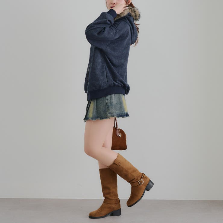 フードファー取外しジップパーカー | RMAF　NICE CLAUP / OLIVE des OLIVE | 詳細画像16 