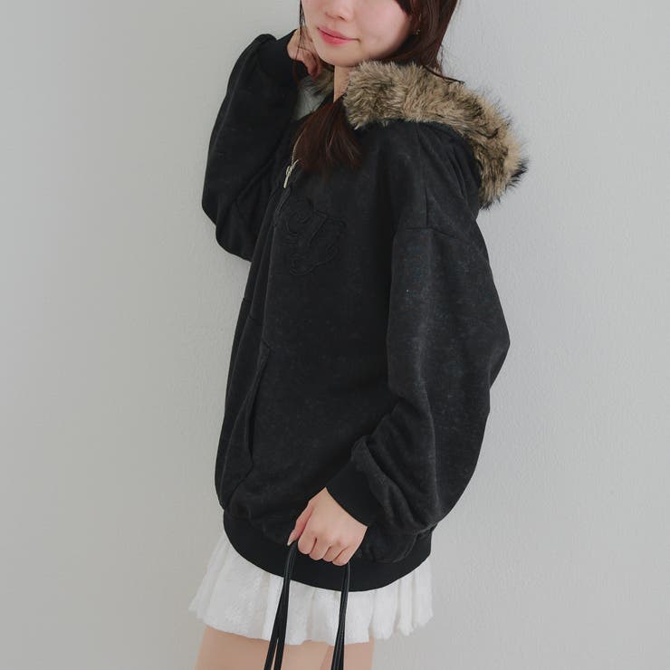 フードファー取外しジップパーカー | RMAF　NICE CLAUP / OLIVE des OLIVE | 詳細画像19 