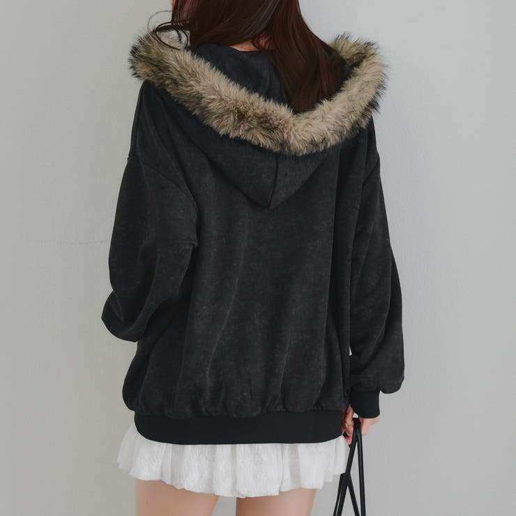 フードファー取外しジップパーカー | RMAF　NICE CLAUP / OLIVE des OLIVE | 詳細画像20 